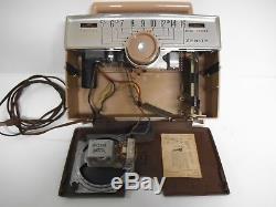 Vintage Portable AM Tube Radio, Zenith Model A402, Dial-Tenna Working, Rare 1957