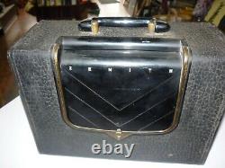 Vintage RADIO 1950s Zenith G503-Y Flip Up Dial Portable AM Tube Radio Working