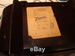 Vintage Rare Beautiful Zenith H 5201 Am/shortwave Racetrack Radio Serviced