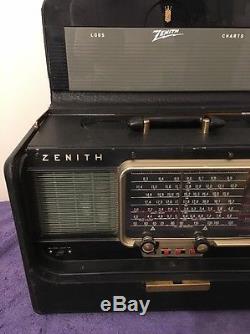 Vintage Serviced Zenith Super Deluxe Trans Oceanic Ham Tube Radio