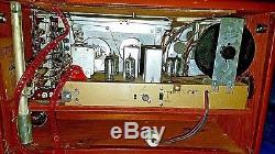 Vintage Tube Radio Leather Super De Luxe ZENITH TRANS OCEANIC Wave Magnet