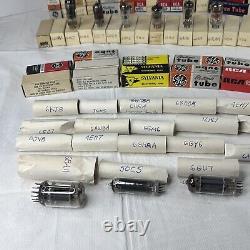 Vintage Untested Lot of 120+ Radio Vacuum Tubes- GE RCA Sylvania Tung Sol Zenith