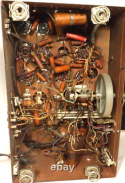 Vintage Working ZENITH 12S569Z SHUTTERDIAL untested CHASSIS with ALL TUBES & FACES