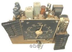Vintage ZENITH 8S661 ch / 8B01 RADIO Untested CHASSIS with all 8 TUBES & BUTTONS