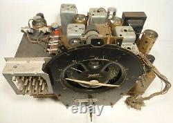 Vintage ZENITH 9-S-367 SHUTTERDIAL/ ch 5907 Untested CHASSIS w TUBES & 3 FACES