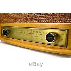 Vintage ZENITH AM-FM LONG DISTANCE TUBE RADIO No. 730 Mid Century c. 1959 WORKS