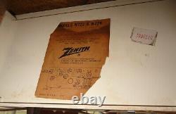 Vintage ZENITH FM AM Table Tube Radio Models N723 & N724 1950'S USA WORKING