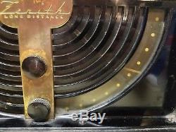 Vintage ZENITH LONG DISTANCE TUBE RADIO No. 6G001Y WAVE MAGNET c. 1946
