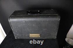 Vintage ZENITH Model H500 TRANS-OCEANIC Portable TUBE RADIO c. 1950's TESTED GOOD