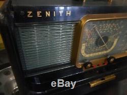 Vintage ZENITH Model H500 TRANS-OCEANIC Portable TUBE RADIO c. 1956