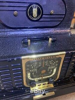Vintage ZENITH TRANSOCEANIC G500 World Band Ham Tube Portable Radio Restored