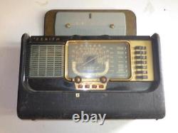 Vintage ZENITH Trans Oceanic Portable Battery Shortwave Tube Radio AS IS 1950's