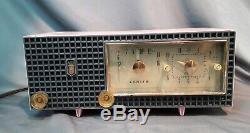 Vintage ZENITH Tube Alarm/Clock/AM Radio Model # A519-V Pink Color Works