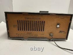 Vintage ZENITH Tube Radio With Clock Memory Timer H519L Rare 1950's Happy Days