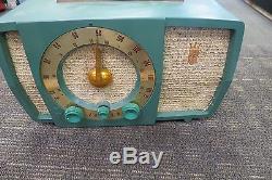 Vintage Zenith 1950's Tube Am/fm Radio S-17366 Art Deco