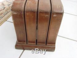 Vintage Zenith 5G534 Ingraham Double Toaster Cabinet For parts repair no knobs