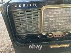 Vintage Zenith 600 Trans-Oceanic Wave Magnet Multi-Band Tube Radio Collector