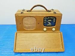 Vintage Zenith 6-G501M Wavemagnet Long Distance Portable Radio -Parts or Repair