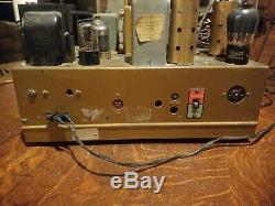 Vintage Zenith 8S463 Radio Chassis with 8 Tubes Working