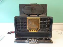 Vintage Zenith 8g005 Trans-oceanic Tube Short-wave Radio Receiver Working