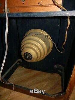 Vintage Zenith 9 Tube- Shutter Dial Radio- Works