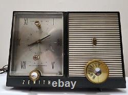 Vintage Zenith AM Clock Radio Model G515C Serviced IGC