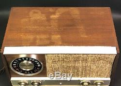 Vintage Zenith AM / FM Tube Radio Model MJ1035 Stereophonic Wooden Radio 1950s