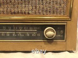 Vintage Zenith AM/FM Tube Radio Wooden Case Working Condition