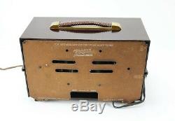 Vintage Zenith AM Tube Radio Model J615 Tabletop Walnut Circa 1952 Working