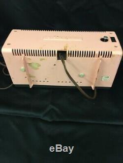 Vintage Zenith Alarm Clock Radio Pink CLOCK AND RADIO Working