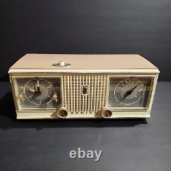 Vintage Zenith Alarm Clock Tube Radio Model C519 Made in USA AS IS Read