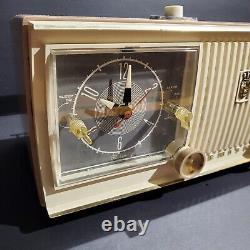 Vintage Zenith Alarm Clock Tube Radio Model C519 Made in USA AS IS Read
