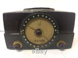 Vintage Zenith Bakelite AM/FM Tube Radio Model S-14128 1950 G725 Works Great