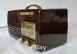 Vintage Zenith Bakelite AM/SW Tube Radio 6-S-511 (1941) COMPLETELY RESTORED