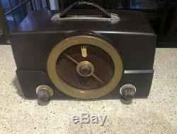 Vintage Zenith Bakelite Tube AM/FM Radio H725 45 Watts Working