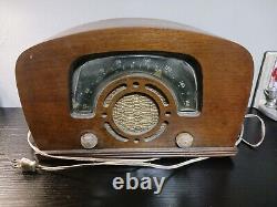 Vintage Zenith Console Tone Tube Radio Model 6D2614 Wood Free Shipping