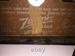 Vintage Zenith Consoltone Catalin/Bakelite Tube Radio