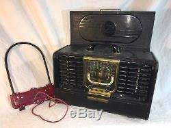 Vintage Zenith G500 Trans-Oceanic Radio Chassis Portable Short Wave Tube Antenna