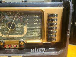 Vintage Zenith G500 Trans Oceanic Radio with Extra Tubes 1U4 1U5 1L6 3V4