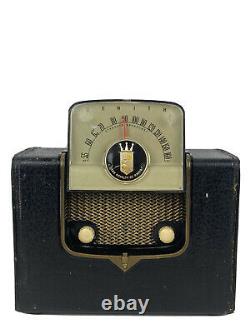 Vintage Zenith G503-Y Flip Up Dial Portable AM Tube Radio 1950s Era Working USA