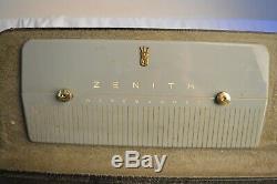 Vintage Zenith H500 Super Trans Oceanic Portable Tube Radio Ham Works Guide Case