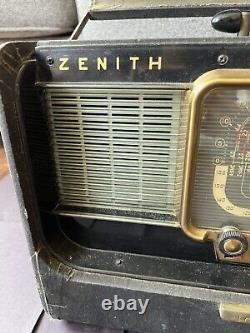 Vintage Zenith H500 Trans-Oceanic Portable Tube Radio Short Wave Operating Guide