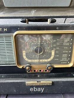 Vintage Zenith H500 Trans-Oceanic Portable Tube Radio Short Wave Operating Guide