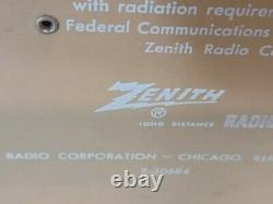 Vintage Zenith High Fidelity Radio S-50685 Working. Read Description