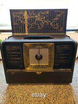 Vintage Zenith L507 Chassis 5L42 Shortwave Tube Radio For Parts or Repair