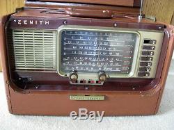 Vintage Zenith L600 Wave Magnet Transoceanic Shortwave Tube Radio-Parts/Repair