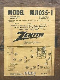 Vintage Zenith MJ1035 Sterophonic Wavemagnet Radio Tested & Working