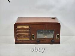 Vintage Zenith Model 5K037 Wood Tube Radio Transoceanic RARE! For Parts/Repair