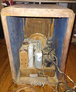 Vintage Zenith Model 5S228 Mini Tombstone AM/SW Tube Radio Parts Restoration
