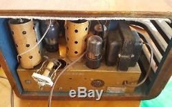 Vintage Zenith Model 5S319 Racetrack Dial 1939 Wood, for repair